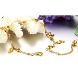 Stable Quality Female Dolphin Shape 18K Gold-Plated Anklet