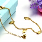 Complete in Specifications Female 18K Gold-Plated Anklet