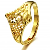 The Queen of Quality Female Classic 18K Gold-Plated Ring 