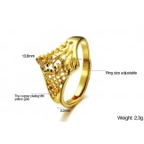 The Queen of Quality Female Classic 18K Gold-Plated Ring 