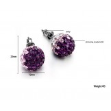 Quality and Quantity Assured Female Alloy Earrings With Rhinestone