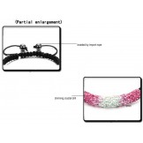 Complete in Specifications Female Ball Shape Crystal Drill Bracelet 
