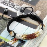 Quality and Quantity Assured Female Ball Shape Crystal Drill Bracelet 