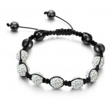 Complete in Specifications Female Ball Shape Crystal Drill Bracelet 