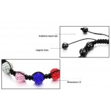 Complete in Specifications Female Ball Shape Crystal Drill Bracelet