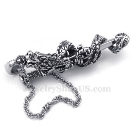 Dragon Sword Titanium Pendant Necklace (Free Chain)