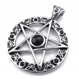 Titanium Star Pendant Necklace (Free Chain)