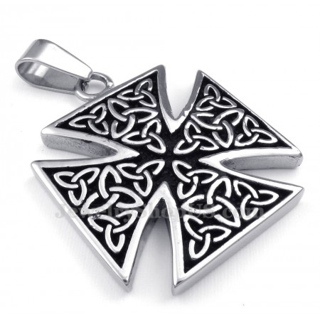 Titanium Celtic Knot Pendant Necklace (Free Chain)