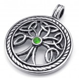 Titanium Celtic Knot Pendant Necklace (Free Chain)