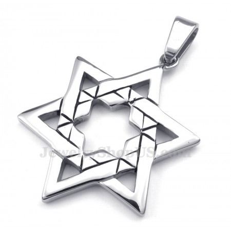 Titanium Lucky Star Pendant Necklace (Free Chain)