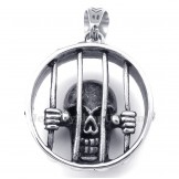 Skull Titanium Pendant Necklace (Free Chain)