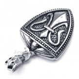 Titanium Shield Pendant Necklace (Free Chain)