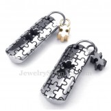 Titanium Symbols Couples Pendant Necklace (Free Chain)(One Pair)