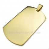 Titanium Gold Cards Pendant Necklace (Free Chain)