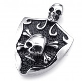 Skull Titanium Pendant Necklace (Free Chain)