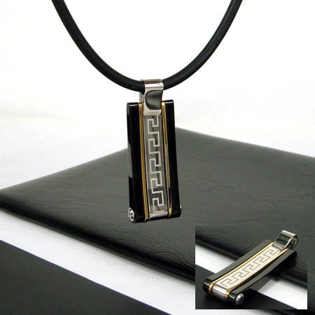 Exquisite Man Glyph Titanium Necklace Pendant-New Style