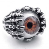 Titanium Brown Eye Ring