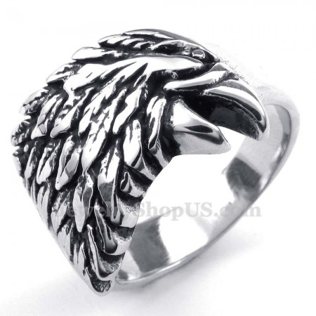 Titanium Eagle Ring