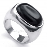 Titanium Agate Inlaid Ring