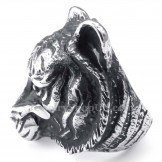 Titanium Tiger Head Ring