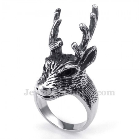 Titanium Deer Ring