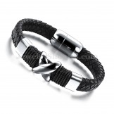 Fashion Men's Titanium Leather Bracelet C902