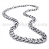 Sexy Silver Men's Titanium Necklace Chain