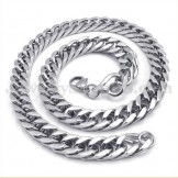 Hot Sale Silver Men's Titanium Necklace Chain