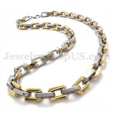 Exquisite Gold Men's Titanium Necklace Chain