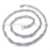 New Style Silver Men's Titanium Necklace Chain