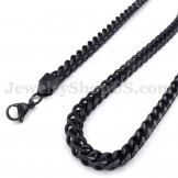 Exquisite Black Men's Titanium Necklace Chain