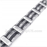 Men's Titanium Rubber Bracelet