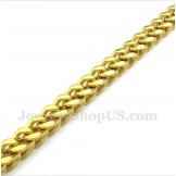 Men's Titanium Gold Necklace