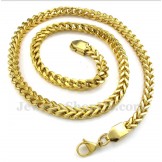 Men's Titanium Gold Necklace