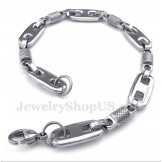 Men's Titanium Round Beads Bracelet