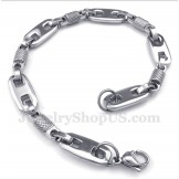 Men's Titanium Round Beads Bracelet