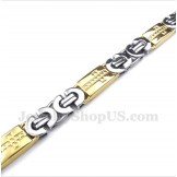 Men's Titanium Gold Bracelet