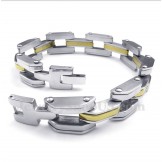 Men's Titanium Gold Bracelet