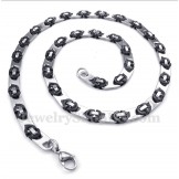 Men's Titanium Black Half Crescent Necklace