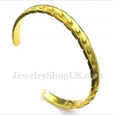 Men's Titanium Casted Gold Bracelet