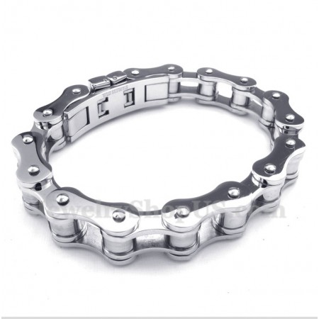 Men's Titanium Bicycle Chain Bracelet