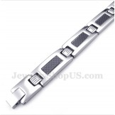 Men's Titanium Carbon Fiber Magnet Bracelet