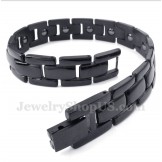 Men's Titanium Magnet Black Bracelet
