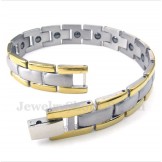 Men's Titanium Magnet Gold Bracelet
