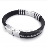 Men's Rubber Titanium Bracelet