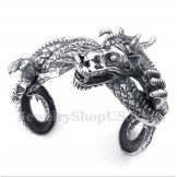 Men's Titanium Casted Dragon Bracelet