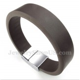 Men's Leather Magnet Bracelet