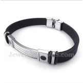 Men's Titanium Carbon Fiber Rubber Bracelet