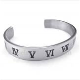Men's Titanium Roman Numerals Bracelet