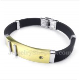 Men's Titanium Rubber Bracelet
